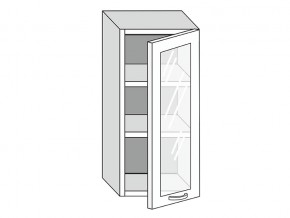 19.40.3 Шкаф настенный (h=913) на 400мм с 1-ой стекл. дверцей в Миньяре - minyar.magazin-mebel74.ru | фото