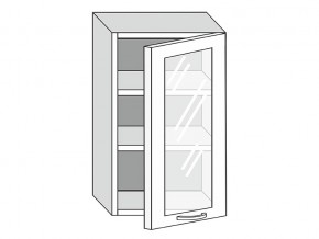 19.50.3 Шкаф настенный (h=913) на 500мм с 1-ой стекл. дверцей в Миньяре - minyar.magazin-mebel74.ru | фото