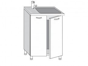 2.60.2мн Шкаф-стол на 600мм под накладную мойку с 2-мя дверцами в Миньяре - minyar.magazin-mebel74.ru | фото