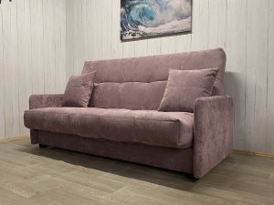 Диван Финка-Престиж НПБ, велюр Sensey Elderberry в Миньяре - minyar.magazin-mebel74.ru | фото