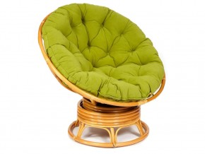 Кресло-качалка Papasan w 23/01 B с подушкой Honey, флок Олива в Миньяре - minyar.magazin-mebel74.ru | фото