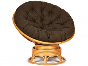 Кресло-качалка Papasan w 23/01 B с подушкой Honey, ткань Коричневый в Миньяре - minyar.magazin-mebel74.ru | фото