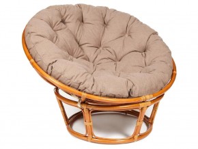 Кресло Papasan 23/01 W с подушкой Cognac, экошерсть Коричневый в Миньяре - minyar.magazin-mebel74.ru | фото