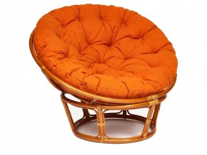 Кресло Papasan 23/01 W с подушкой Cognac, ткань Оранжевый в Миньяре - minyar.magazin-mebel74.ru | фото