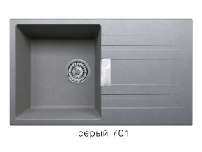 Мойка кварцевая Tolero Loft TL-750 Серый 701 в Миньяре - minyar.magazin-mebel74.ru | фото