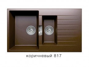 Мойка кварцевая Tolero Loft TL-860 Коричневый 817 в Миньяре - minyar.magazin-mebel74.ru | фото