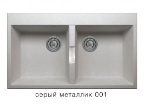 Мойка кварцевая Tolero Loft TL-862 Серый металлик 001 в Миньяре - minyar.magazin-mebel74.ru | фото