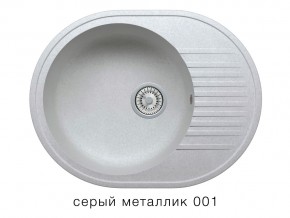 Мойка кварцевая Tolero R-122 Серый металлик 001 в Миньяре - minyar.magazin-mebel74.ru | фото