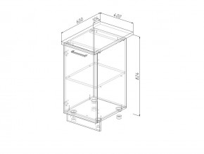 Н 40 Модуль нижний Без Столешницы МН 40 в Миньяре - minyar.magazin-mebel74.ru | фото