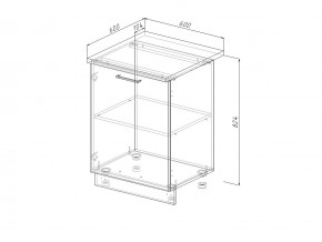 Н 60 Модуль нижний Без Столешницы МН 60 в Миньяре - minyar.magazin-mebel74.ru | фото