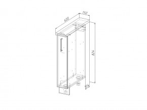 НМ 15 Модуль нижний 150 мм Без Столешницы в Миньяре - minyar.magazin-mebel74.ru | фото