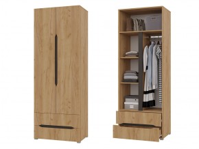 Шкаф 2х створчатый Вега Крафт золотой в Миньяре - minyar.magazin-mebel74.ru | фото