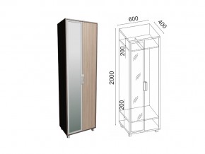 Шкаф 600 зеркало Вест Модуль 4 в Миньяре - minyar.magazin-mebel74.ru | фото