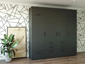 Шкаф распашной 2400А Антрацит в Миньяре - minyar.magazin-mebel74.ru | фото