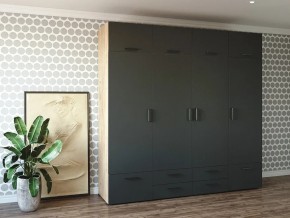 Шкаф распашной 2400К Антрацит в Миньяре - minyar.magazin-mebel74.ru | фото