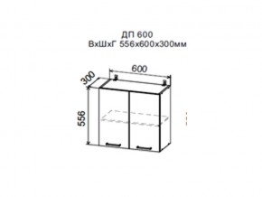 Шкаф верхний ДП600мм с 2-мя дверками в Миньяре - minyar.magazin-mebel74.ru | фото