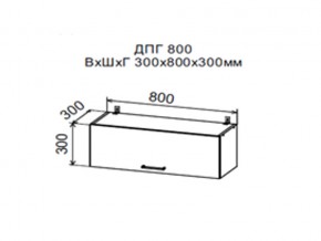 Шкаф верхний ДПГ800 горизонтальный в Миньяре - minyar.magazin-mebel74.ru | фото