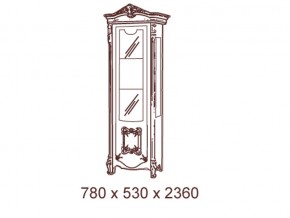 Витрина 1- дверная (правая/левая) 07.321 в Миньяре - minyar.magazin-mebel74.ru | фото